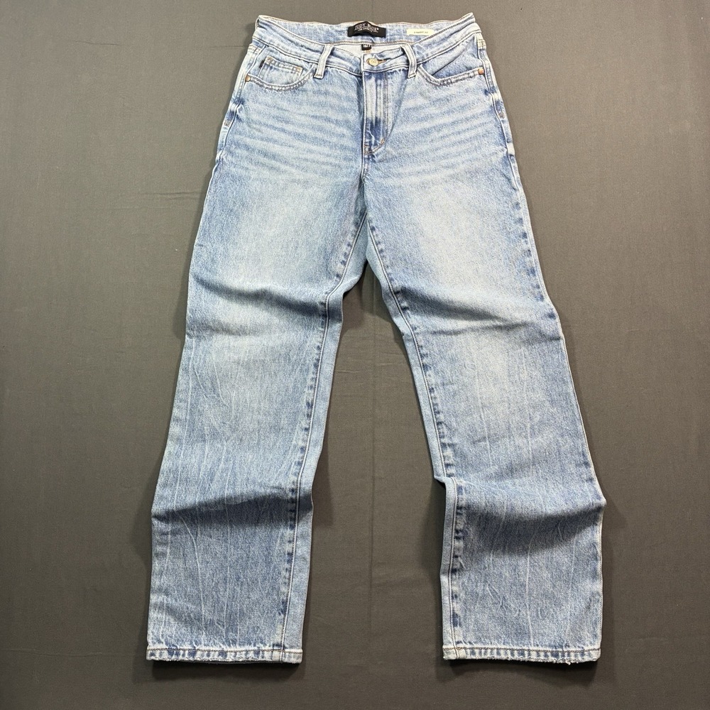 JUDY BLUE Jeans Women's Light Wash Size 5/27 Straight Fit Stretch Denim (28x30)